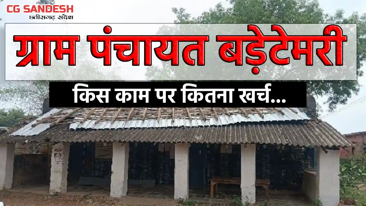 बसना : ग्राम पंचायत बड़ेटेमरी ने स्ट्रीट लाइट पर खर्च किये 1... - CG Sandesh