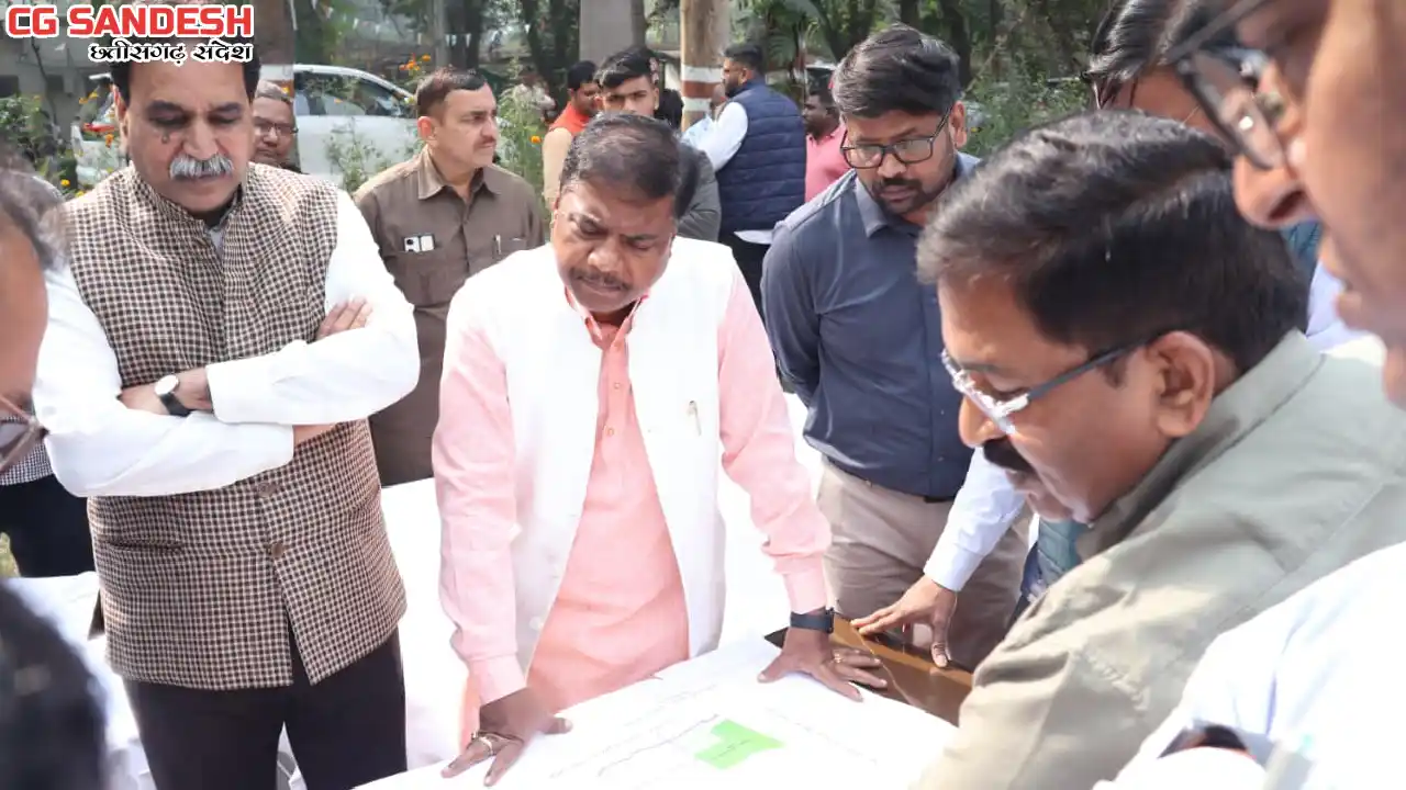 वन मंत्री कश्यप ने नंदनवन-नंदन पक्षी विहार का किया निरीक्षण - CG Sandesh