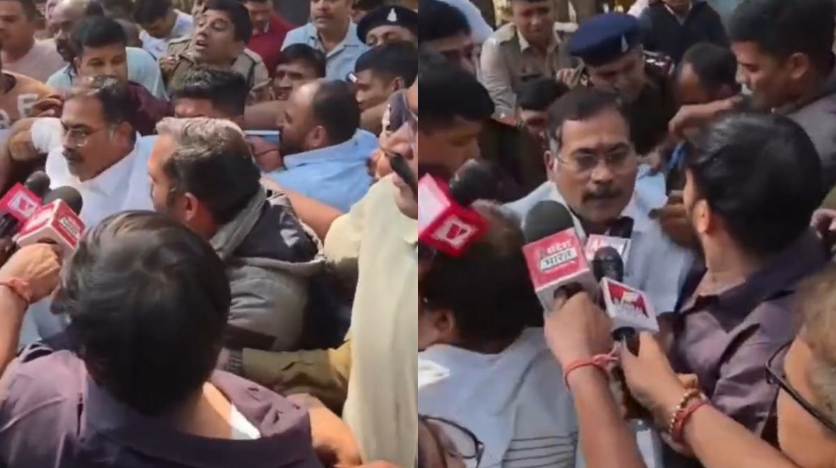 CG ब्रेकिंग : अमित बघेल ने किया सरेंडर, समर्थकों और पुलिस मे... - CG Sandesh