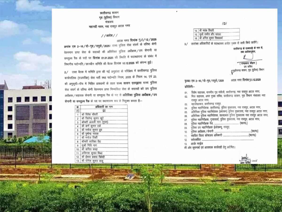 CG : 16 उप पुलिस अधीक्षकों का प्रमोशन, बने ASP, देखें पूरी ल... - CG Sandesh