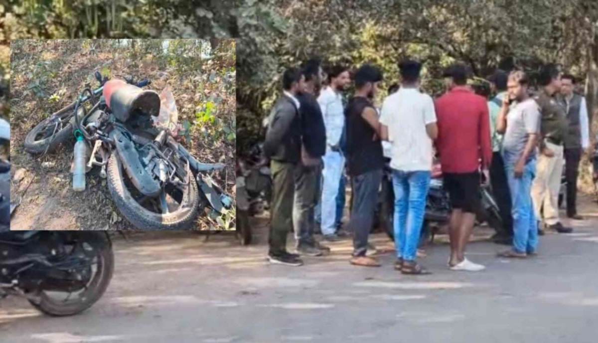 CG : तेज रफ्तार हाइवा की टक्कर से बाइक सवार युवक - युवती की ... - CG Sandesh