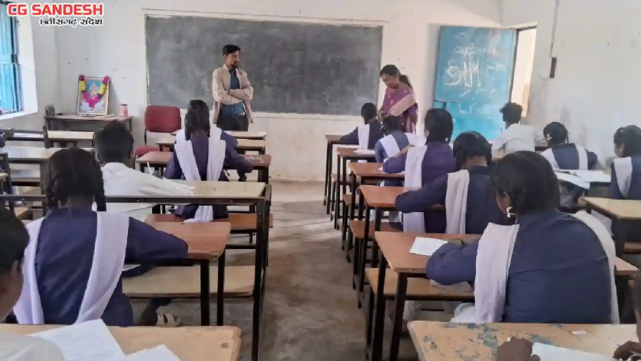 एसडीएम सरायपाली ने किया विद्यालयों का औचक निरीक्षण - CG Sandesh