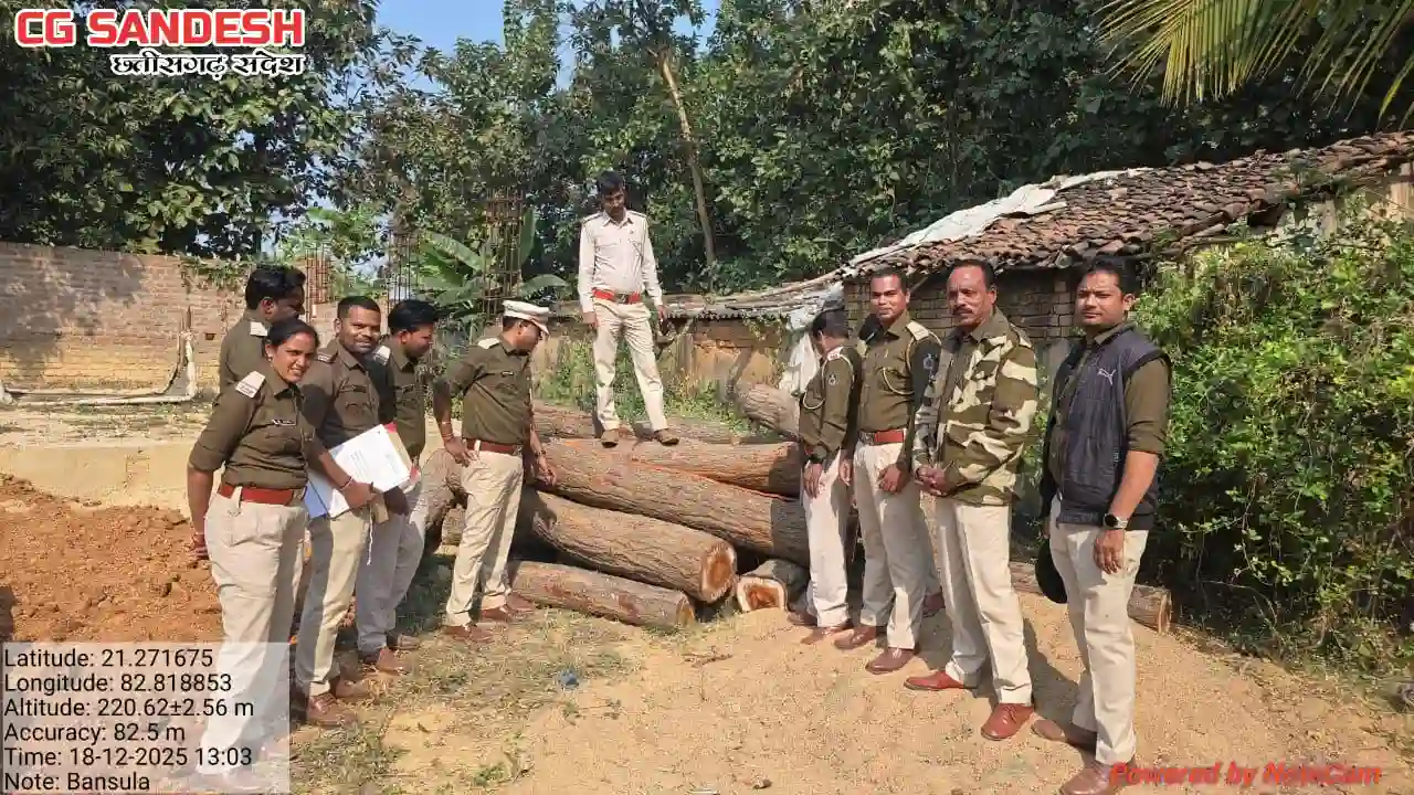 सरायपाली : बंसुला स्थित जगदम्बा फर्नीचर मार्ट में वन विभाग द... - CG Sandesh