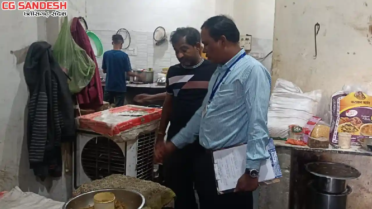 महासमुंद :  खाद्य सुरक्षा विभाग की जांच कार्रवाई, 09 खाद्य क... - CG Sandesh