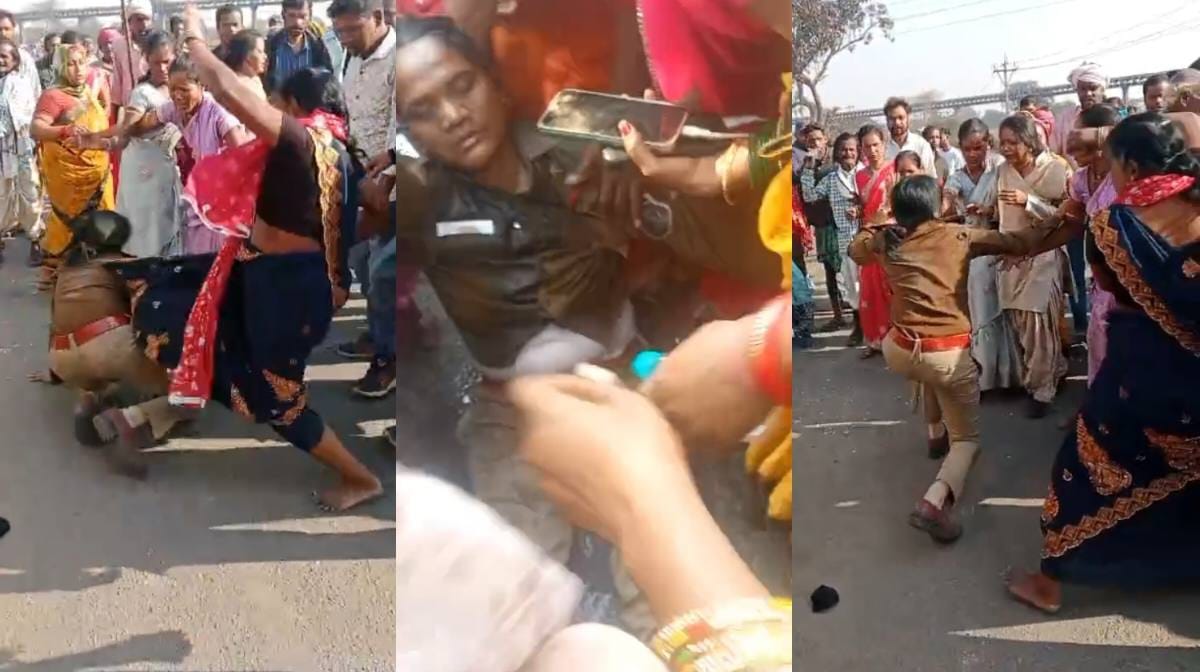 CG : ग्रामीणों ने महिला TI को पीटा, वाहनों में लगाई आग, इलाक... - CG Sandesh