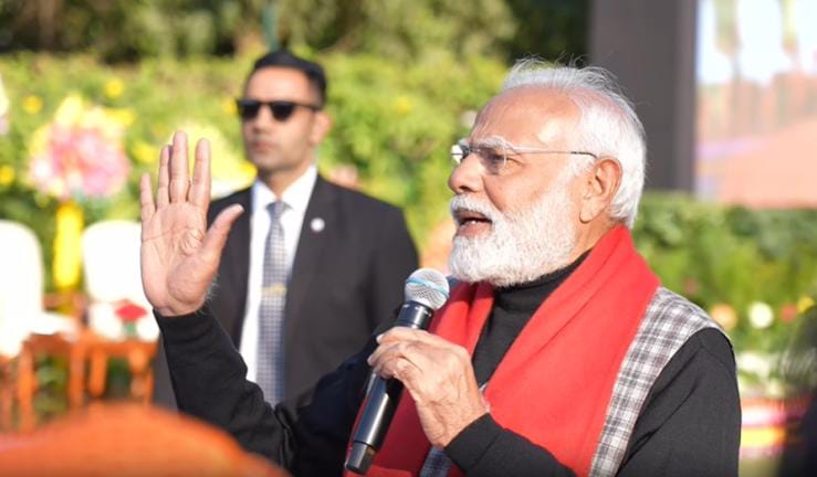पीएम मोदी ने गणतंत्र दिवस परेड से पहले एनसीसी कैडेट्स, कलाका... - CG Sandesh