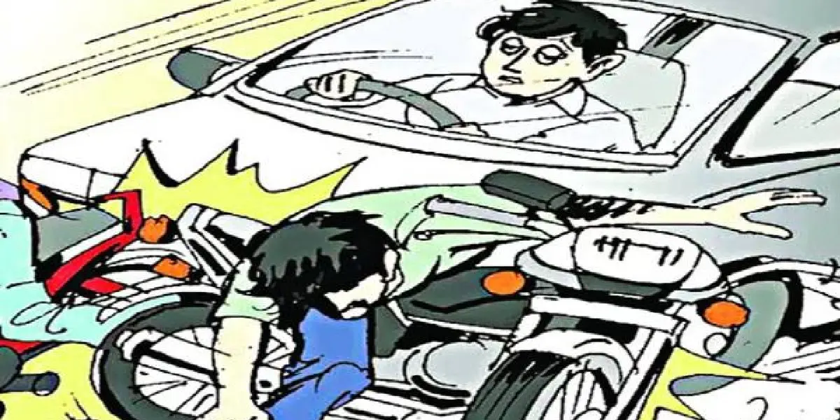 बसना : पत्नी को ईलाज के लिए अस्पताल ले जा रहे व्यक्ति के मोट... - CG Sandesh