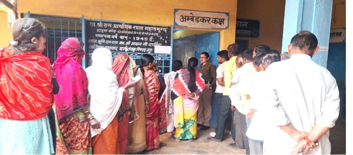 महासमुंद : शाम 5 बजे तक अनंतिम मतदान 70.48 प्रतिशत रहा - CG Sandesh