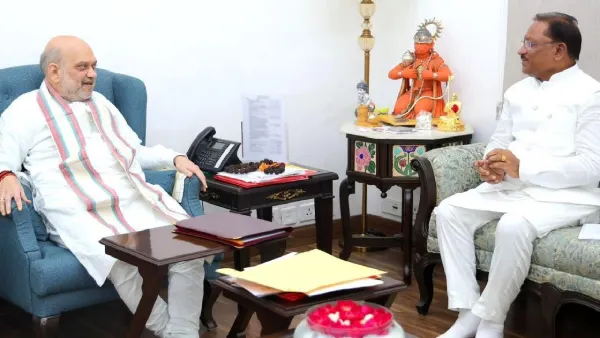 मुख्यमंत्री विष्णुदेव साय ने केंद्रीय गृह मंत्री अमित शाह से... - CG Sandesh