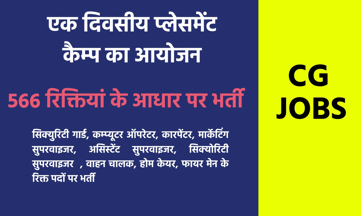 CG JOB : कम्प्यूटर ऑपरेटर, सिक्युरिटी गार्ड, वाहन चालक सहित ... - CG Sandesh