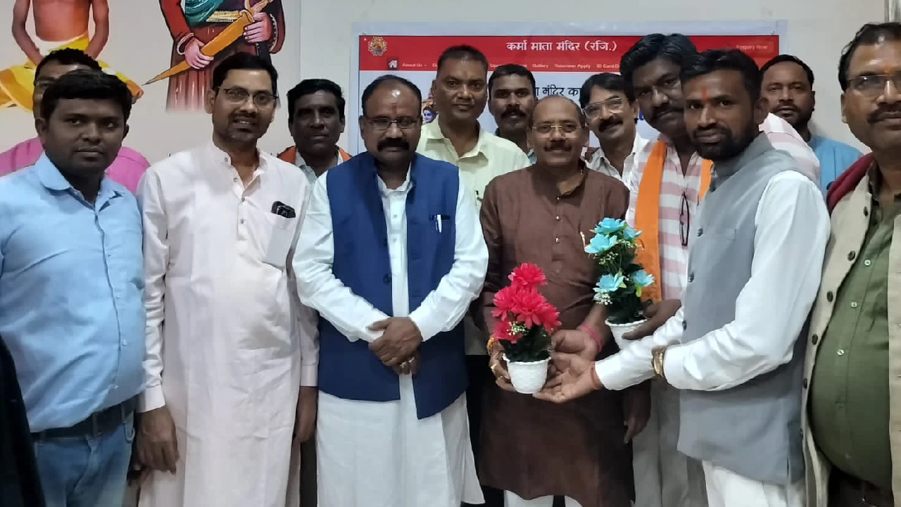 बसना : साहू भवन रायपुर में कर्मा माता मंदिर निर्माण डॉट इन क... - CG Sandesh