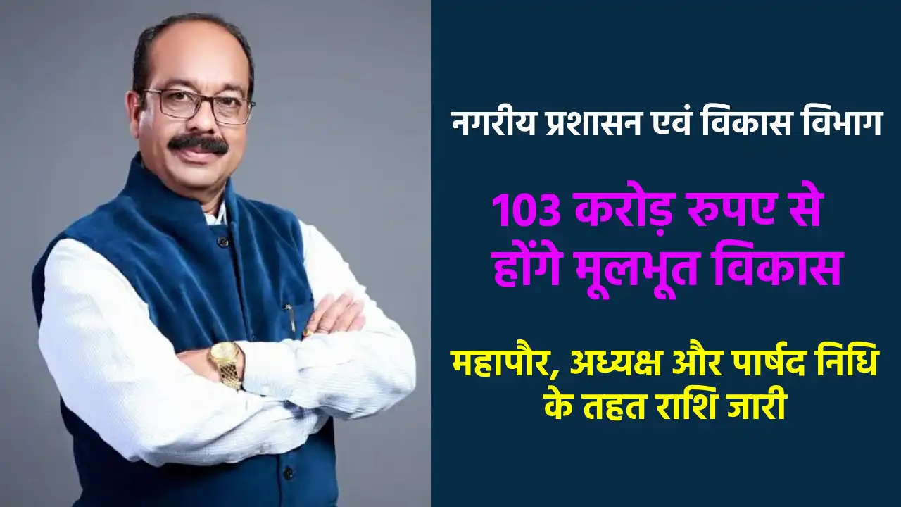 CG : नगरीय निकायों में 103 करोड़ रुपए से होंगे मूलभूत विकास ... - CG Sandesh