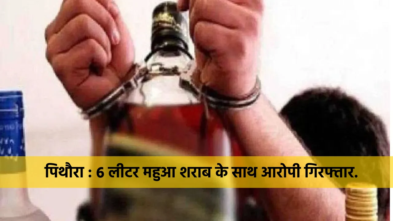पिथौरा : 6 लीटर महुआ शराब के साथ आरोपी गिरफ्तार - CG Sandesh