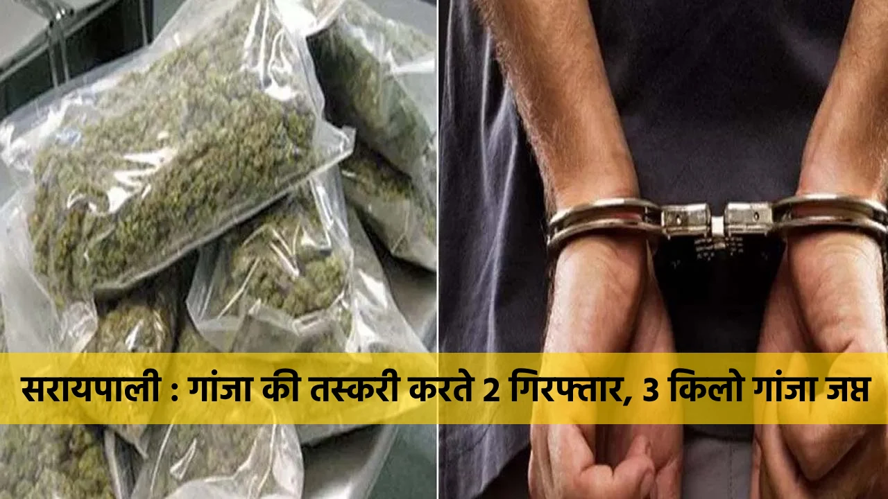 सरायपाली : गांजा की तस्करी करते 2 गिरफ्तार, 3 किलो गांजा जप्... - CG Sandesh