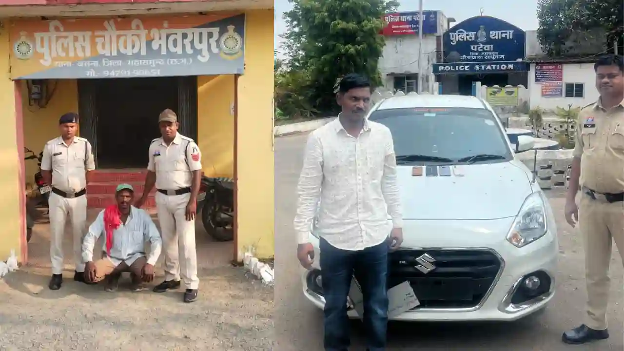 महासमुंद जिले के 04 चोरियों का खुलासा, स्विफ्ट कार, नगदी रकम... - CG Sandesh