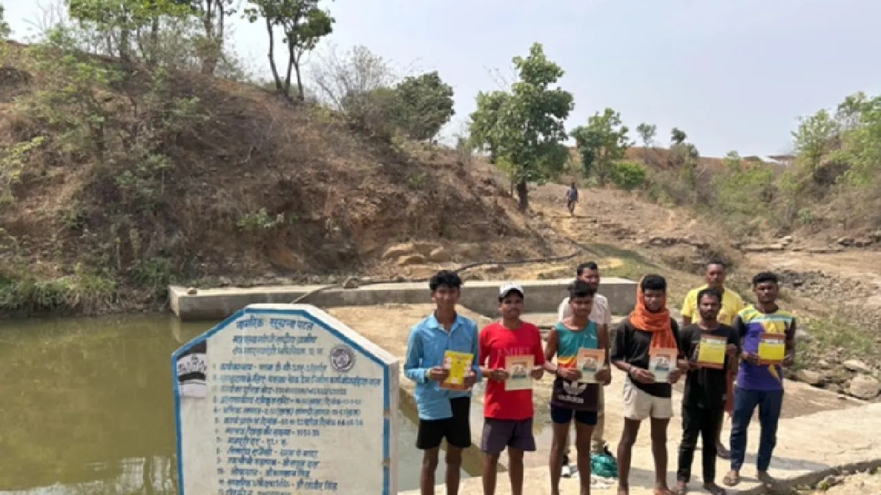 CG :  पानी को तरसते किसानों के चेहरे पर आई मुस्कान, चेकडेम स... - CG Sandesh