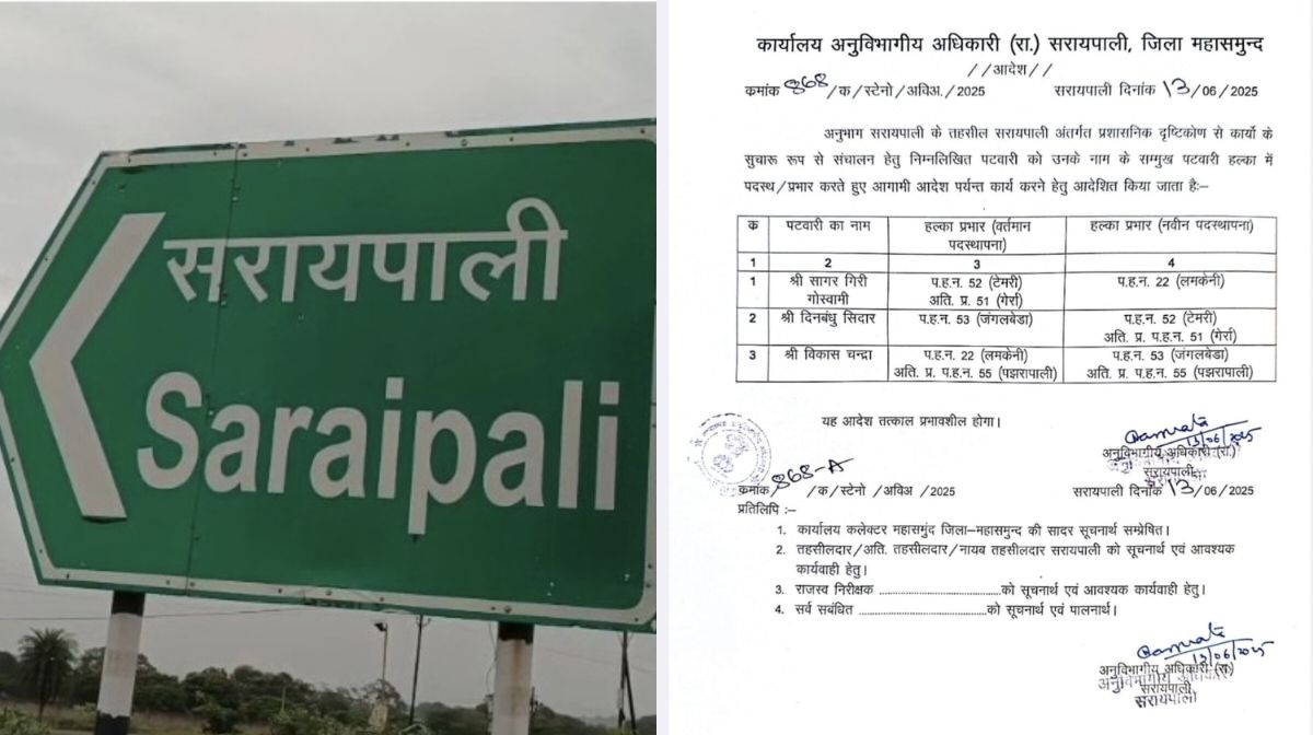 सरायपाली : किसानों से फसल बीमा राशि का कमीशन मांगने वाला पटव... - CG Sandesh