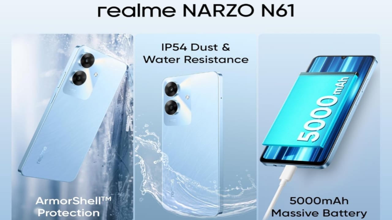 Realme Narzo N61 पर बंपर ऑफर! 7 हजार से भी कम में मिल रहा 32... - CG Sandesh