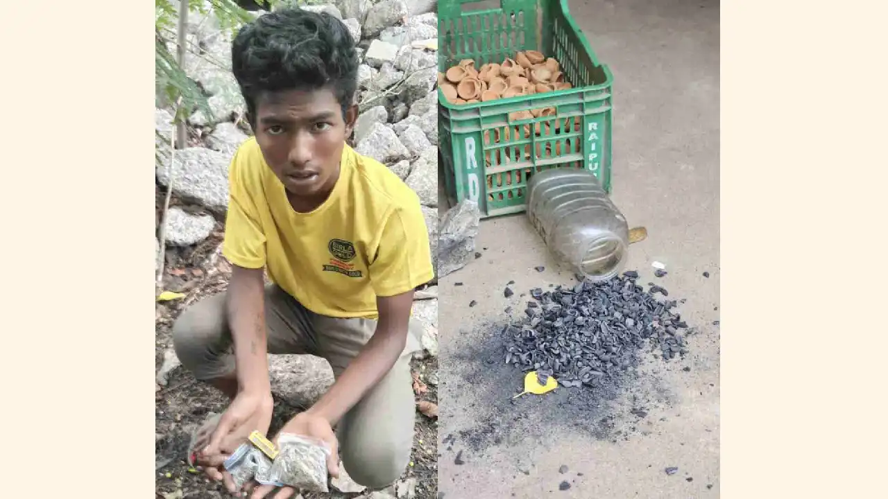CG : सार्वजनिक स्थान पर गांजा पी रहा था युवक, पुलिस ने किया ... - CG Sandesh