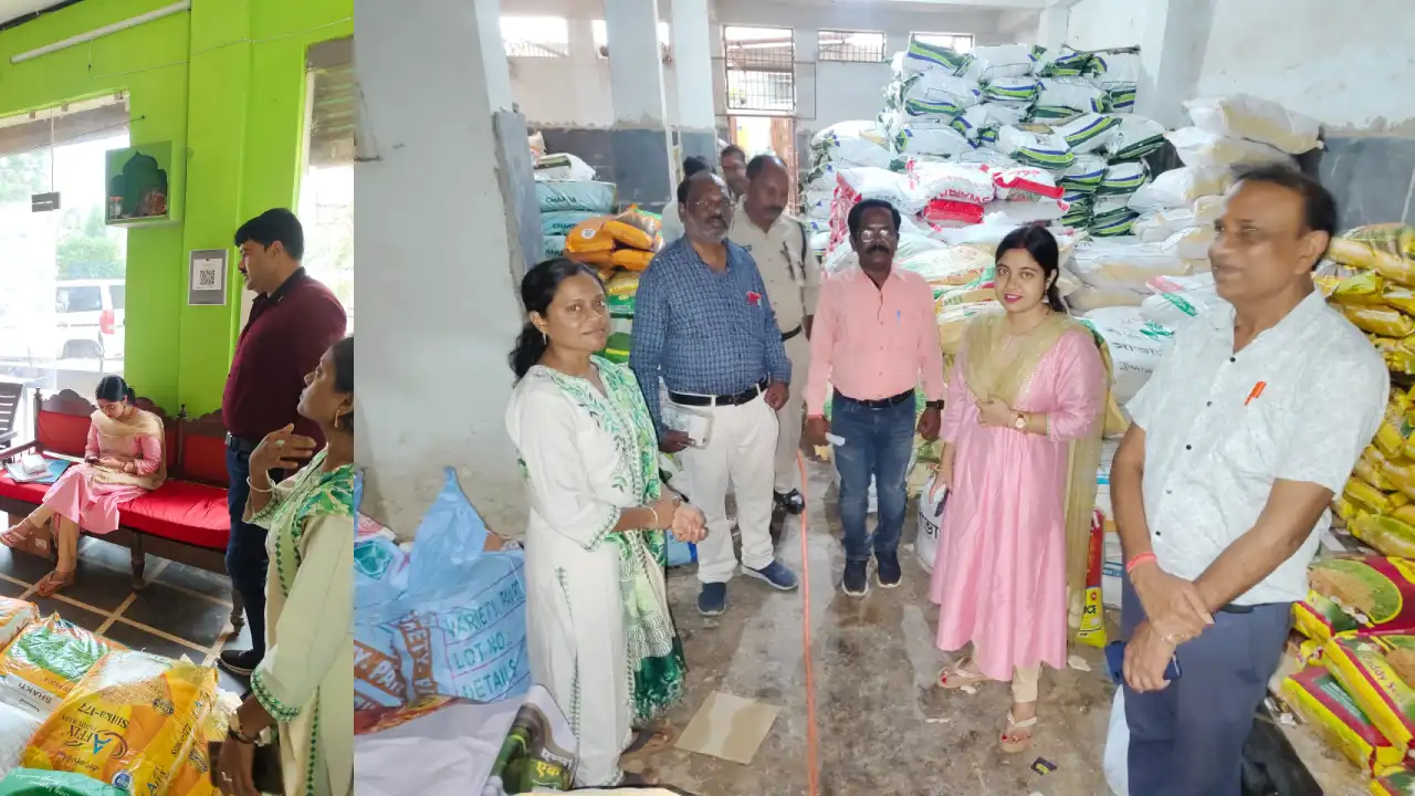 सरायपाली : उर्वरक दुकानों का आकस्मिक निरीक्षण - CG Sandesh