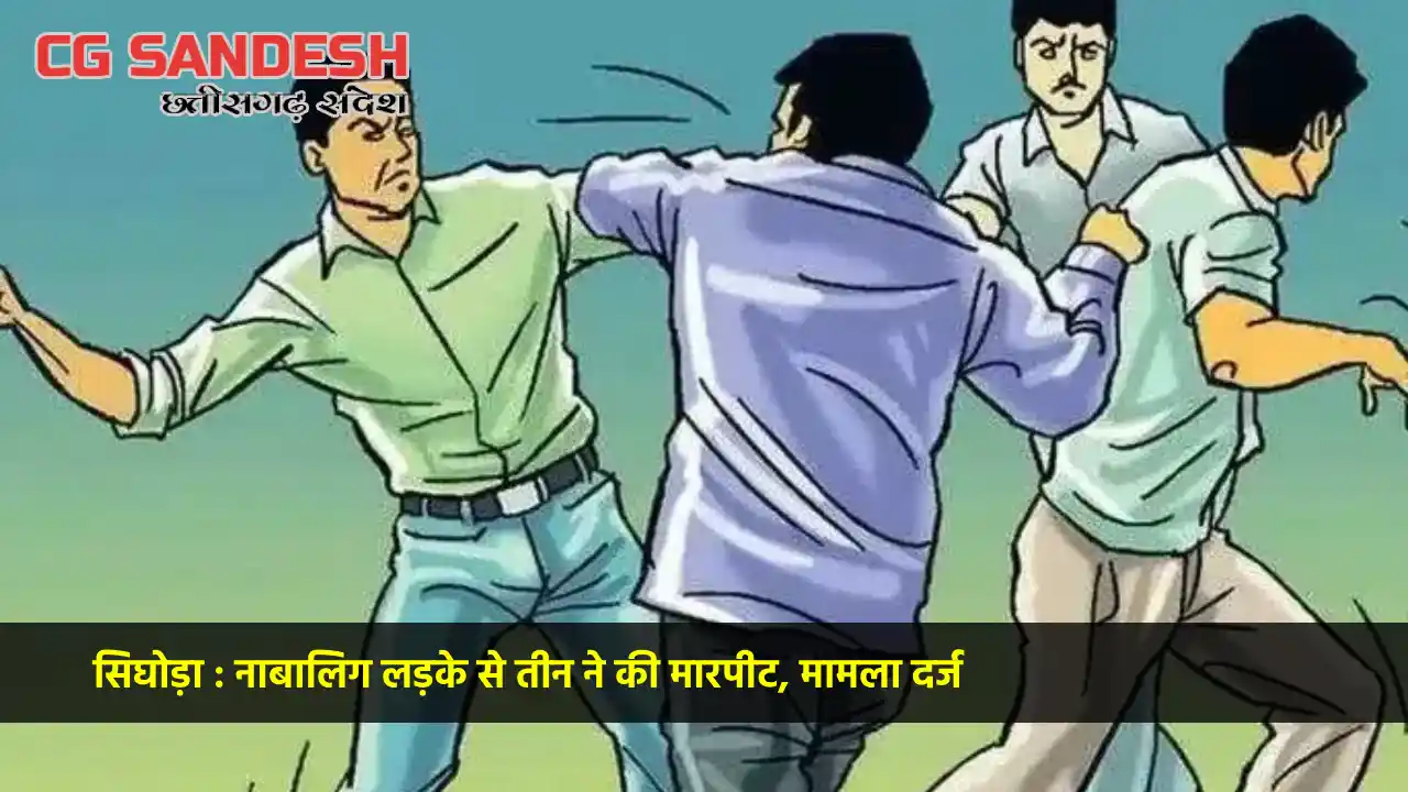 सिघोड़ा : नाबालिग लड़के से तीन ने की मारपीट, मामला दर्ज - CG Sandesh