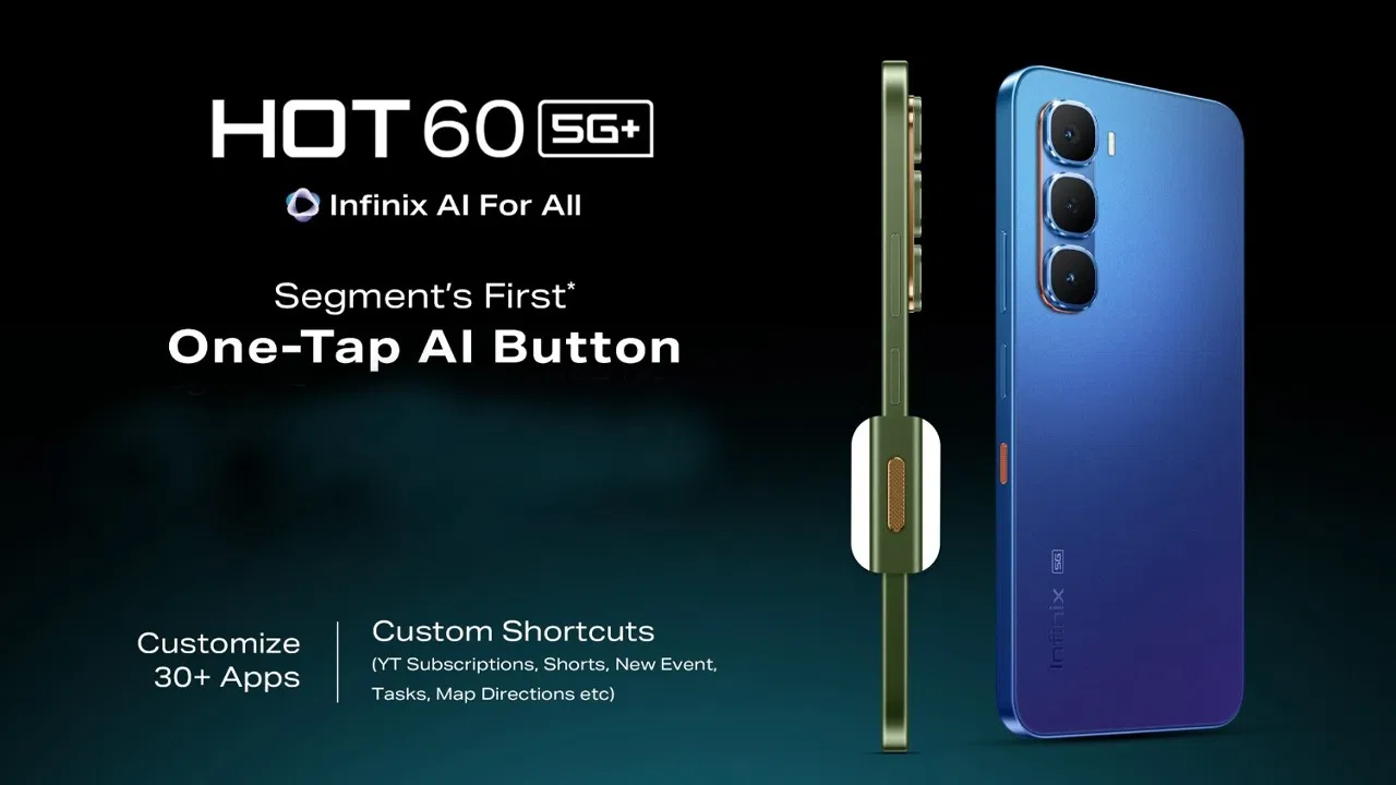 10 हजार रुपए तक के बजट में नया स्मार्टफोन, Infinix Hot 60 5G... - CG Sandesh