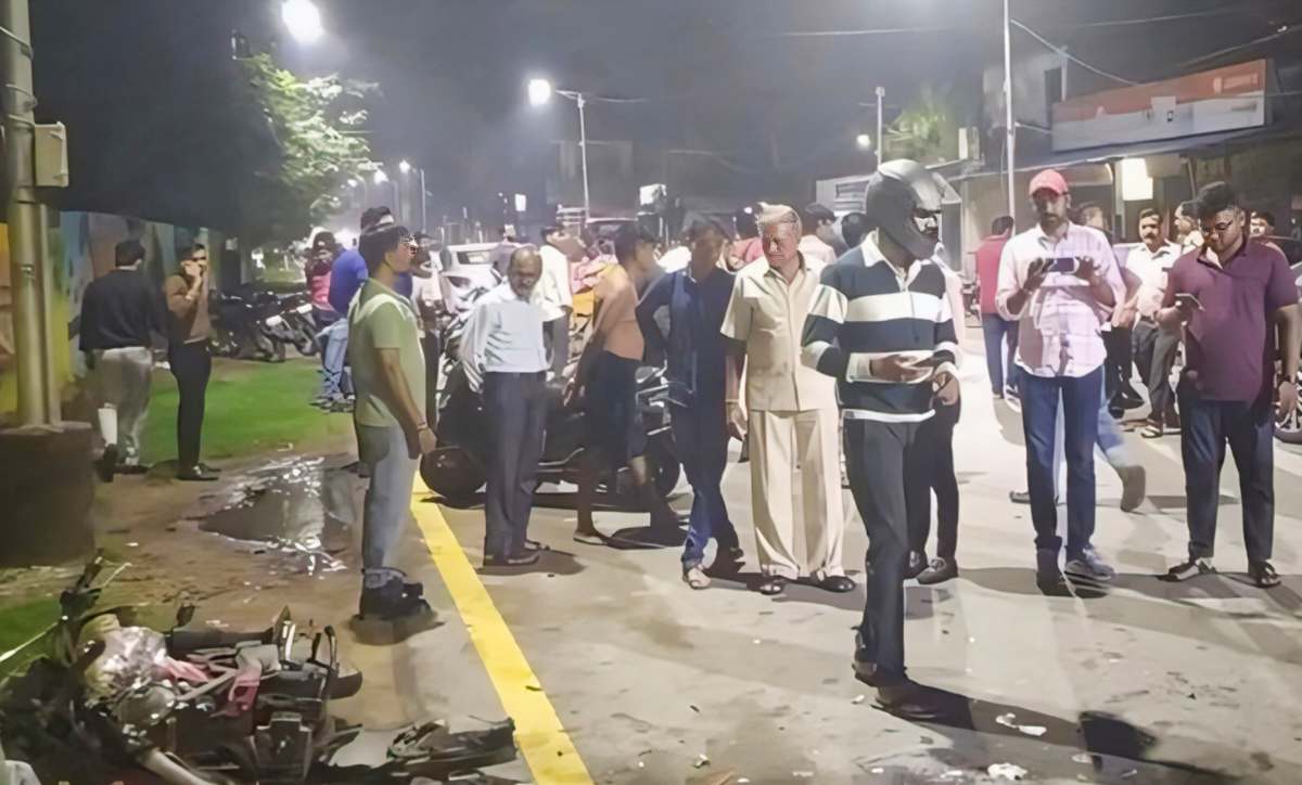 CG : नशे में धुत कार सवार ने तीन बाइक और एक साइकिल को मारी ट... - CG Sandesh