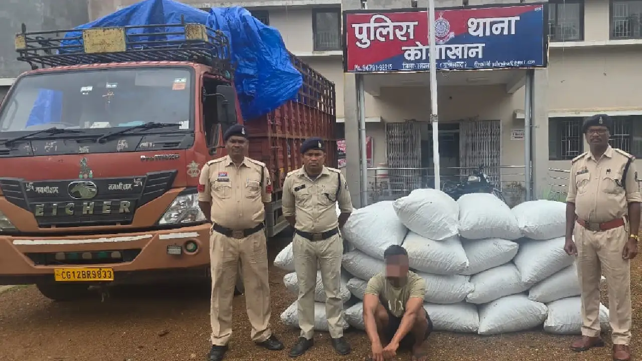 महासमुंद : अनानास के नीचे छिपाकर गांजा का परिवहन, ट्रक चालक ... - CG Sandesh
