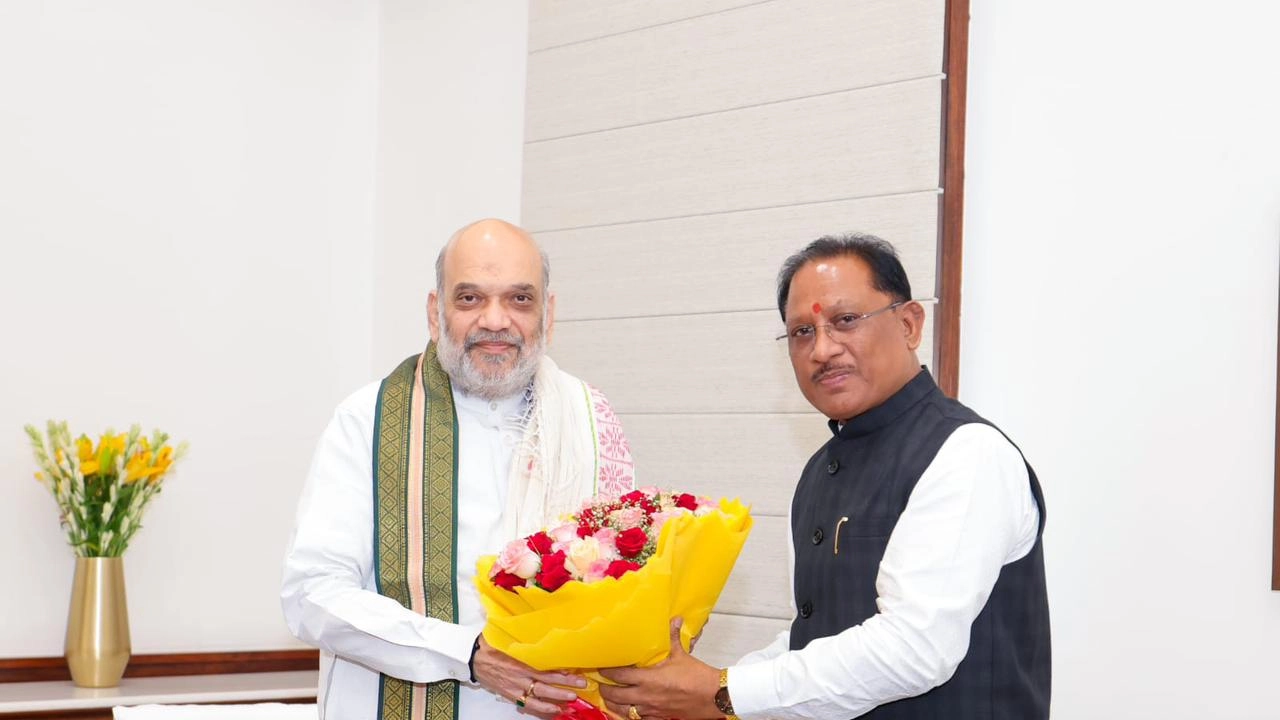 केंद्रीय गृह मंत्री अमित शाह से मिले मुख्यमंत्री विष्णुदेव स... - CG Sandesh