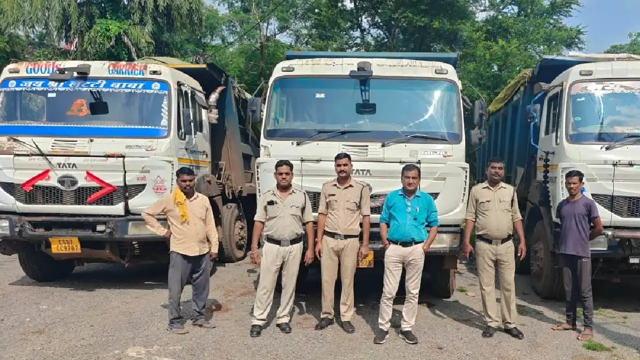 CG : रेत, गिट्टी एवं मुरम के अवैध परिवहन पर खनिज विभाग की बड... - CG Sandesh