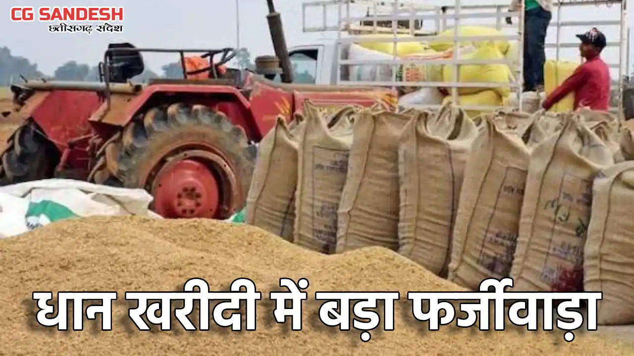 CG : धान खरीदी में बड़ा फर्जीवाड़ा, 5 आरोपी गिरफ्तार - CG Sandesh