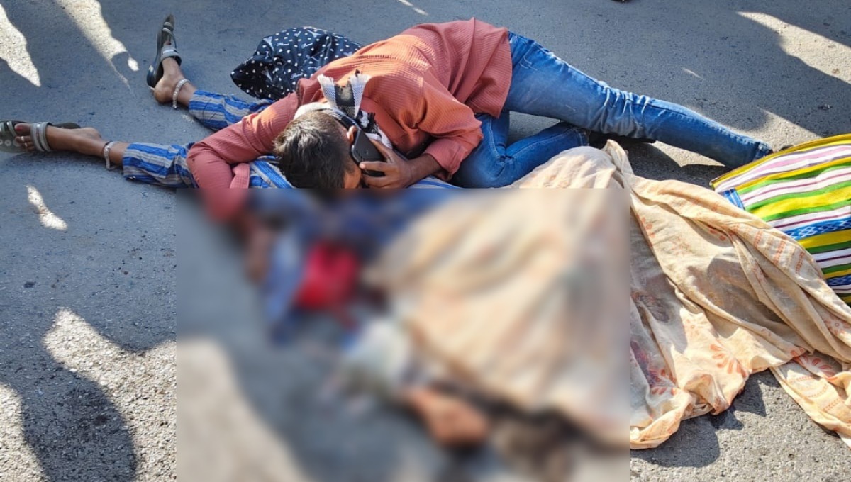 CG : तेज रफ्तार ट्रक ने बाइक सवार परिवार को रौंदा, तीन माह क... - CG Sandesh