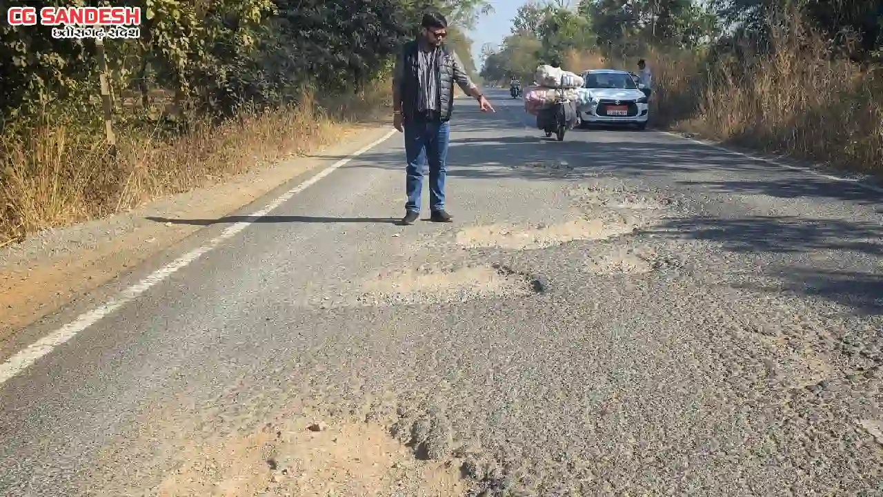 बसना–पदमपुर अंतरराज्यीय मार्ग बदहाल, गड्ढों में तब्दील सड़क ... - CG Sandesh