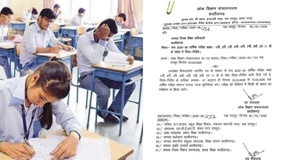 CG ब्रेकिंग : छत्तीसगढ़ के स्कूलों में वार्षिक परीक्षा की डे... - CG Sandesh