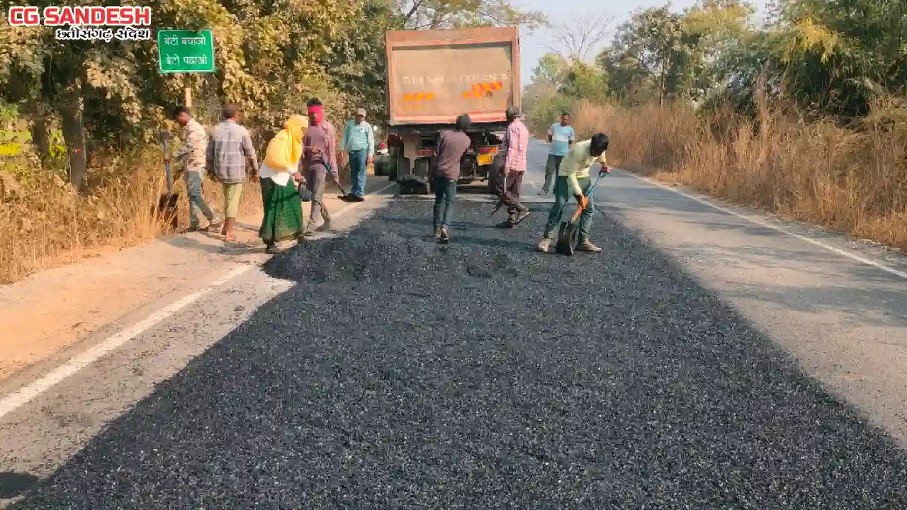 बसना : तीन दिवस के भीतर बसना–पदमपुर मार्ग पर शुरू हुआ मरम्मत... - CG Sandesh
