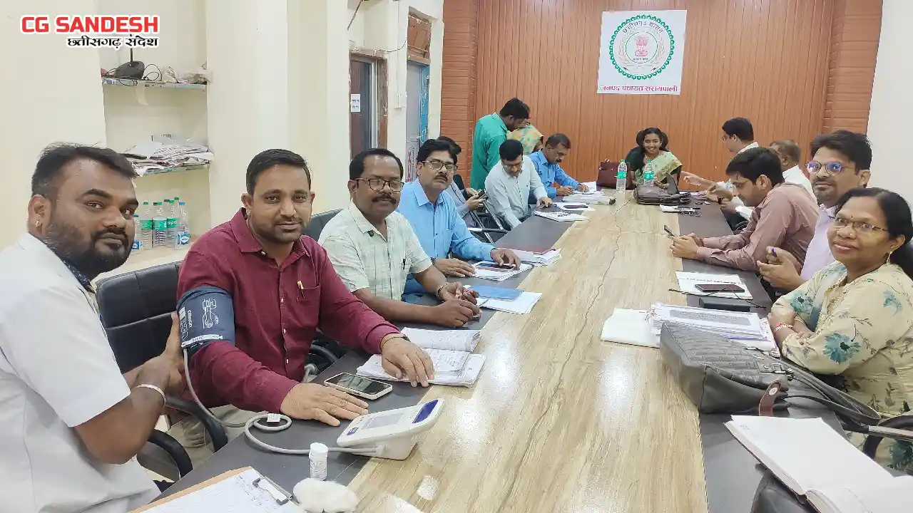 सरायपाली : टीएल मीटिंग में स्वास्थ्य जांच की पहल एक अच्छी शु... - CG Sandesh