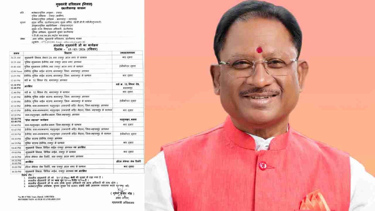 आज दोपहर मुख्यमंत्री का बसना में होगा आगमन - CG Sandesh