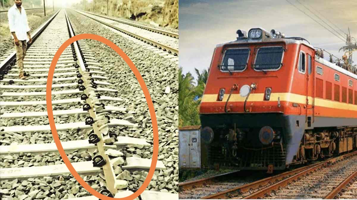 CG : पटरी पर पत्थर रखकर ट्रेन पलटाने की कोशिश, जांच शुरू - CG Sandesh