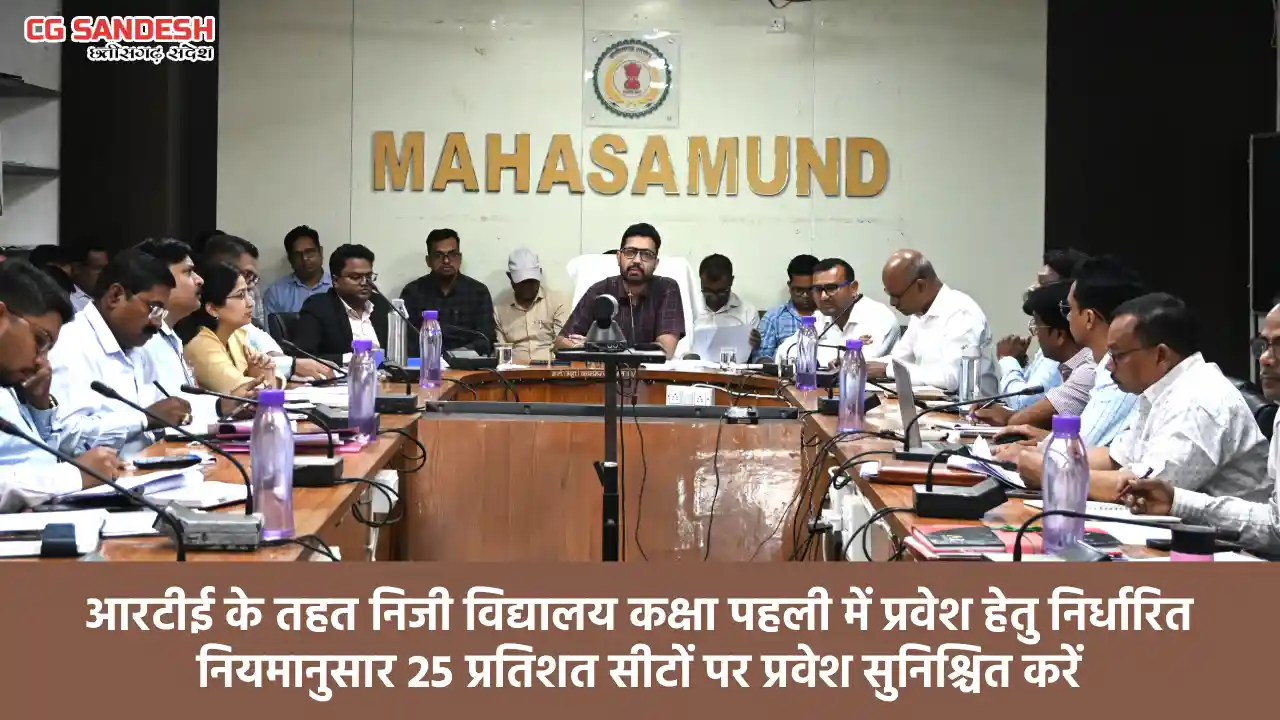 महासमुंद : समय-सीमा की बैठक में कलेक्टर ने दिए आवश्यक निर्दे... - CG Sandesh