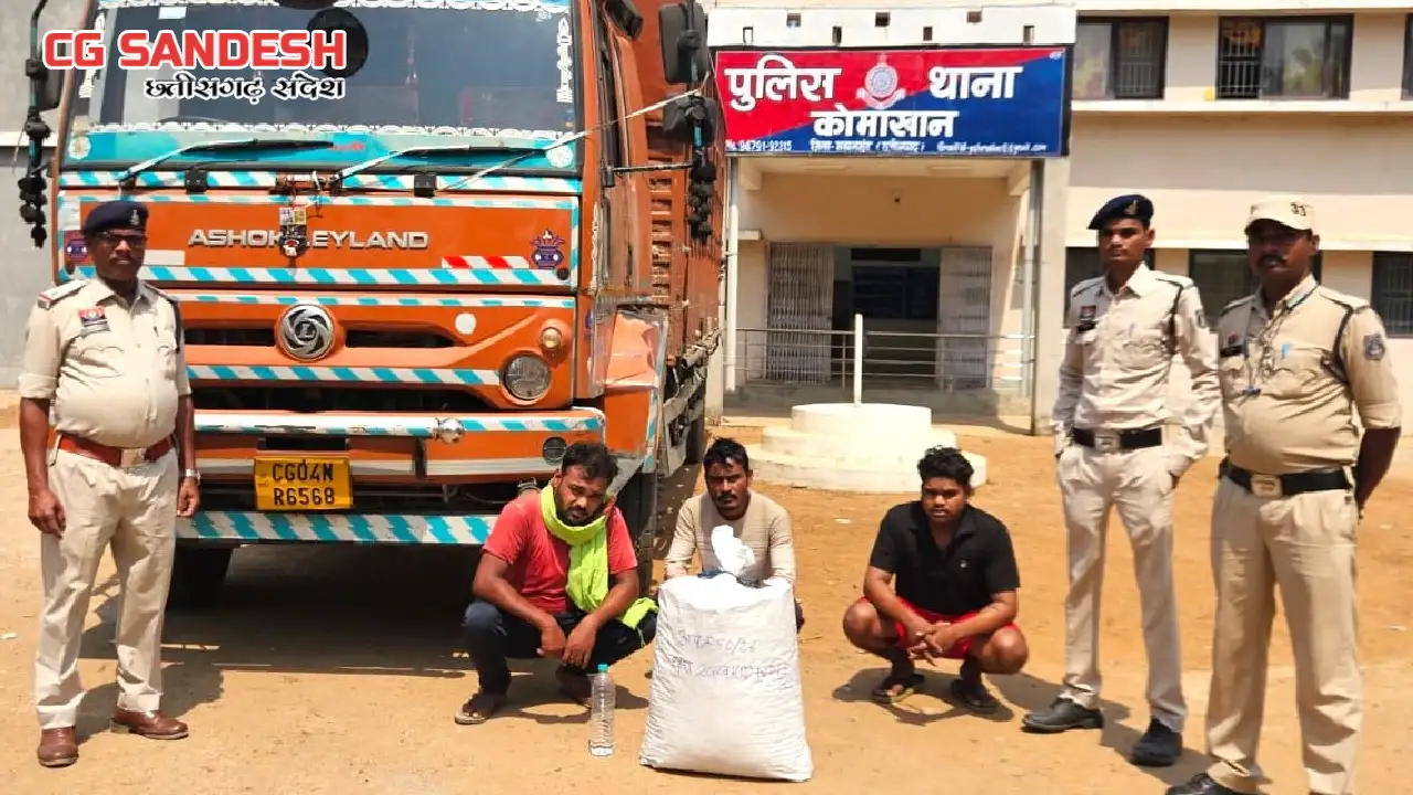 कोमाखान : 21.200 किलोग्राम गांजा जब्त, ओड़िशा के दो आरोपी गिर... - CG Sandesh