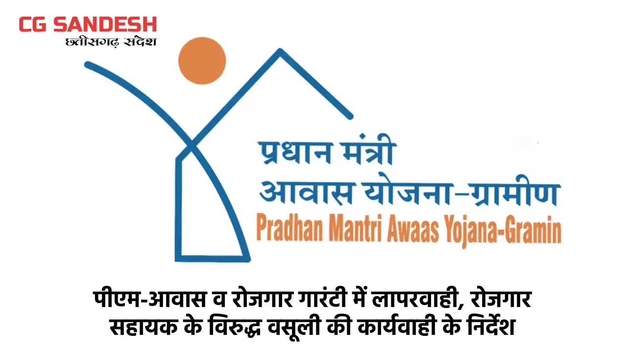 CG : पीएम-आवास व रोजगार गारंटी में लापरवाही, रोजगार सहायक के... - CG Sandesh