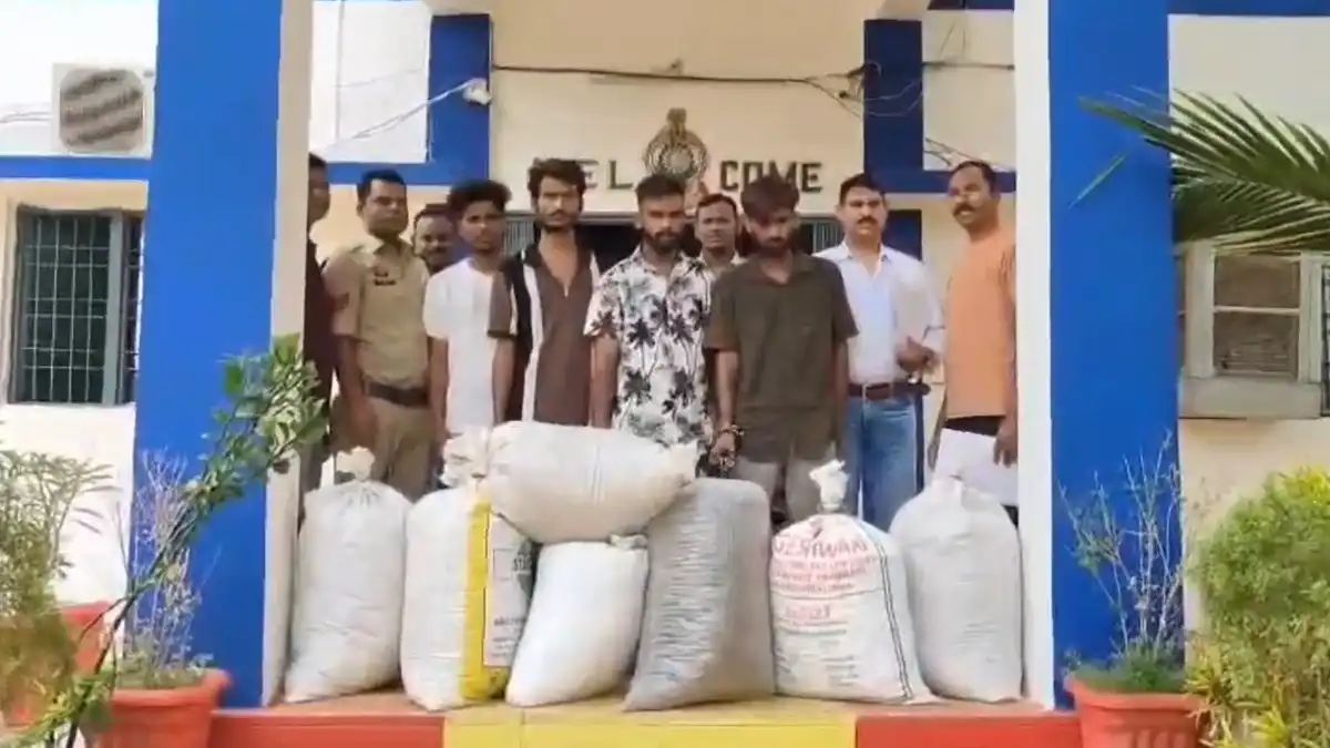 CG : लाखों के गांजे के साथ 5 गिरफ्तार, शरीर पर बने टैटू से क... - CG Sandesh