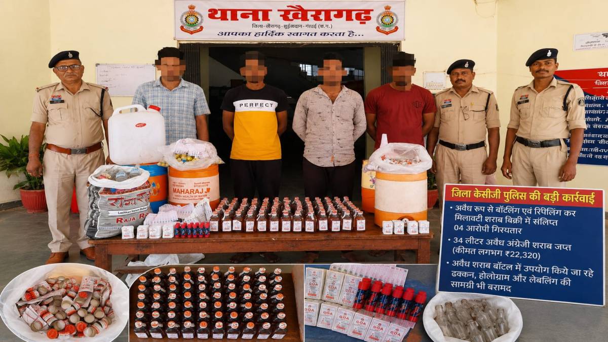 छत्तीसगढ़ में नकली शराब का भंडाफोड़, पानी मिलाकर बेची जा रही... - CG Sandesh