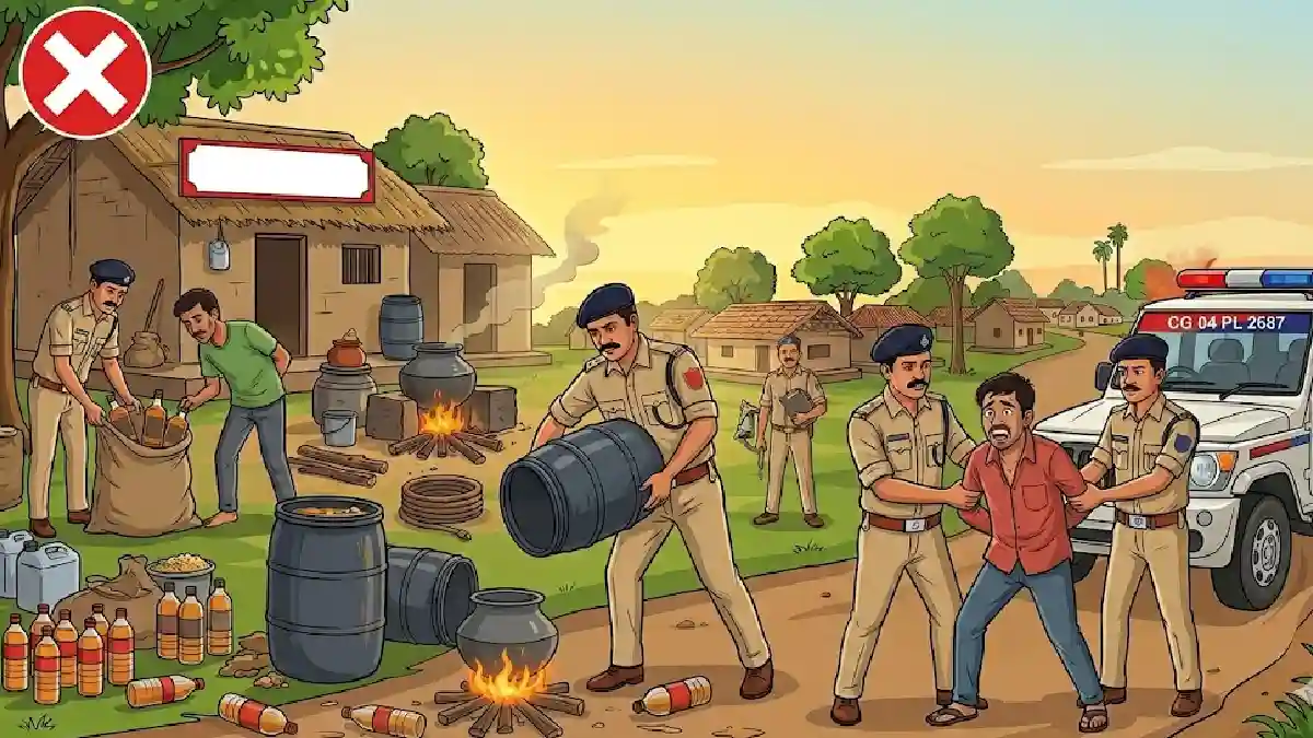 सरायपाली पुलिस ने दो अलग-अलग मामलों में जप्त की अवैध शराब, आ... - CG Sandesh