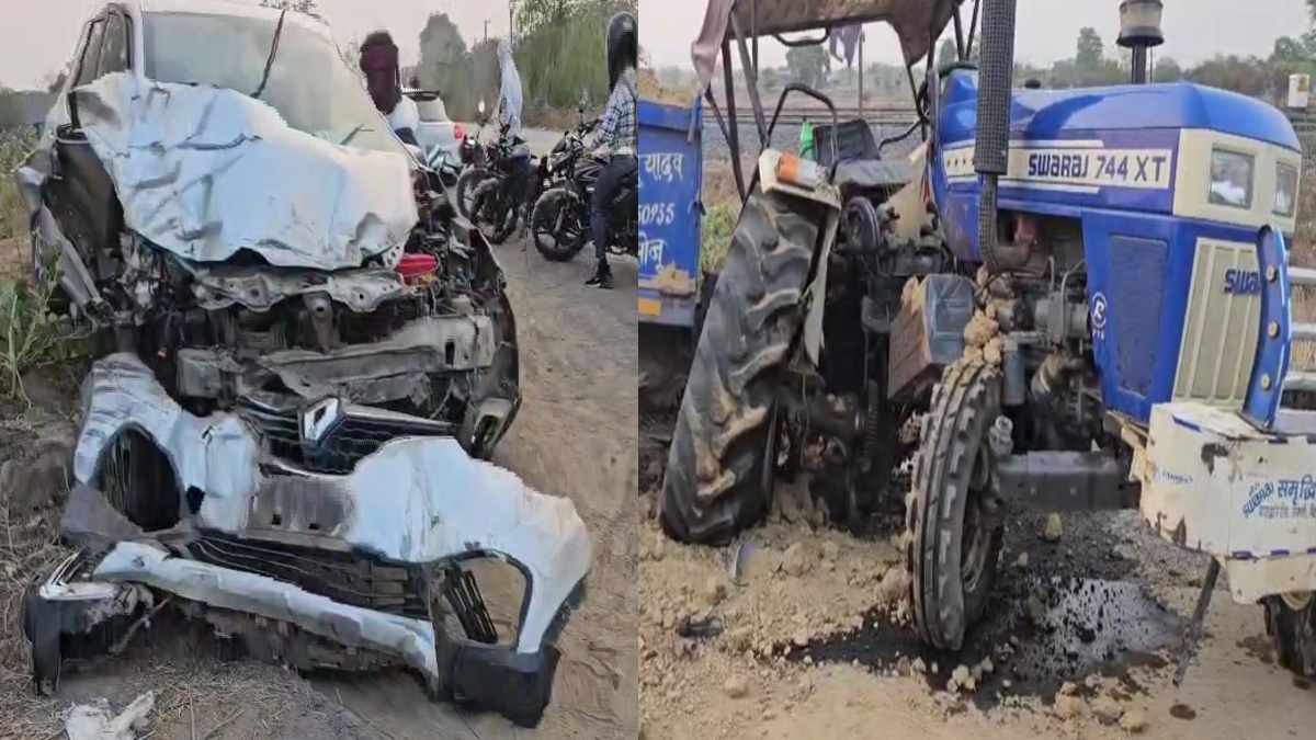 NH-49 पर भीषण सड़क हादसा, कार और ट्रैक्टर की टक्कर में पिता ... - CG Sandesh