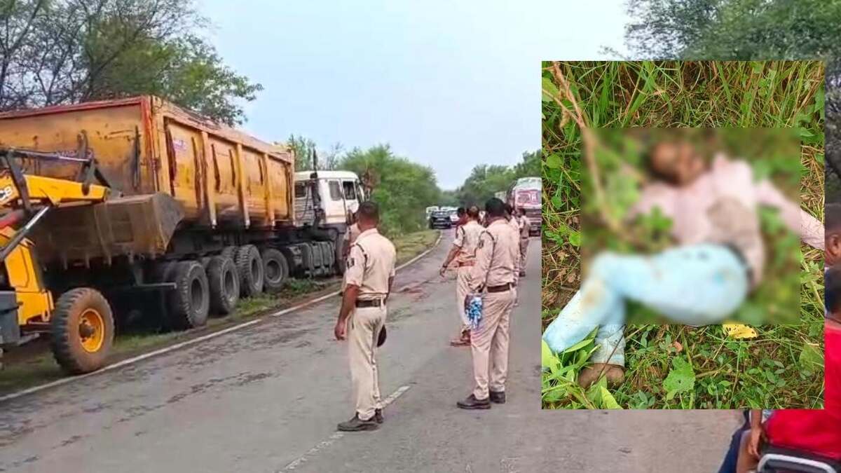  CG : पत्नी को परीक्षा केंद्र छोड़कर लौट रहे युवक की ट्रेलर क... - CG Sandesh