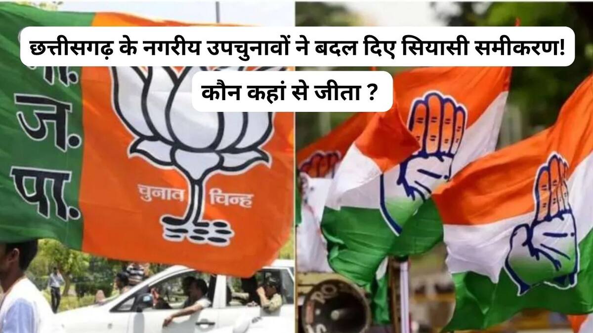 छत्तीसगढ़ उपचुनाव : बिलासपुर-जगदलपुर में कांग्रेस का परचम, क... - CG Sandesh