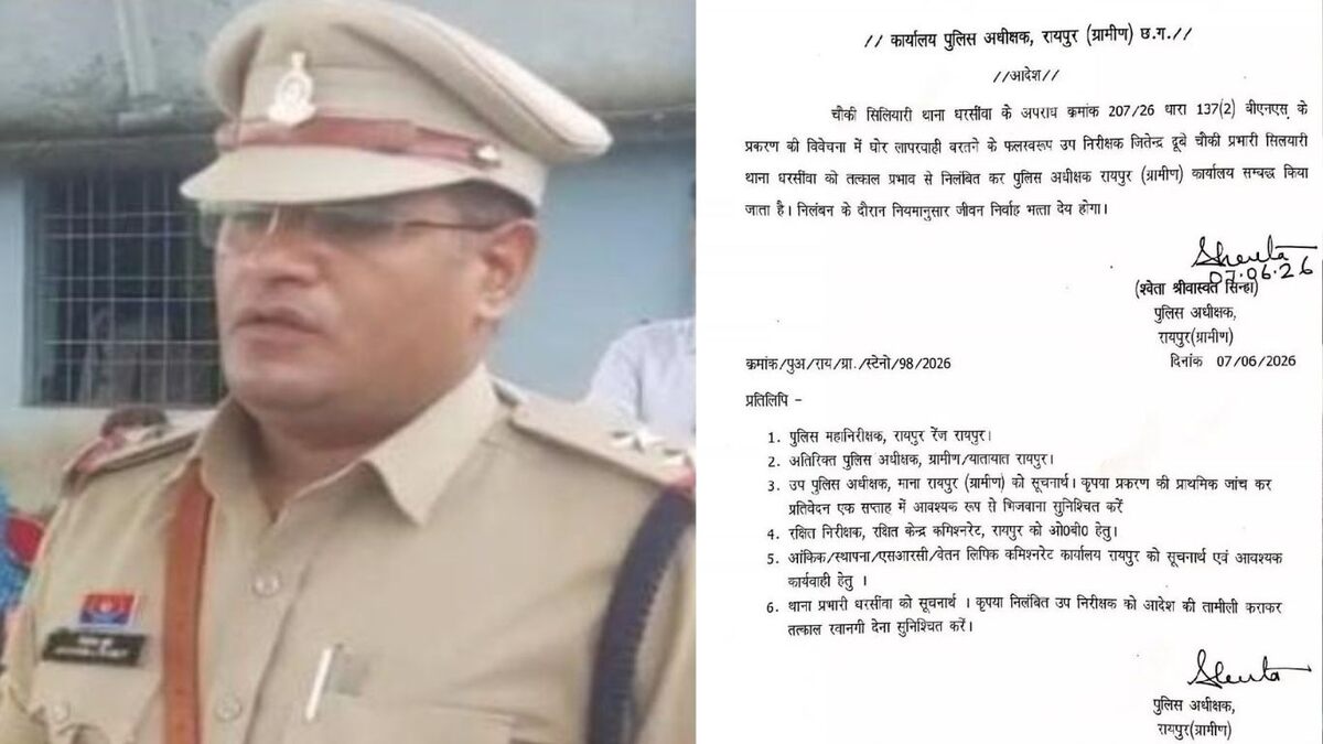CG : नाबालिग से सामूहिक दुष्कर्म मामले में लापरवाही बरतने वा... - CG Sandesh