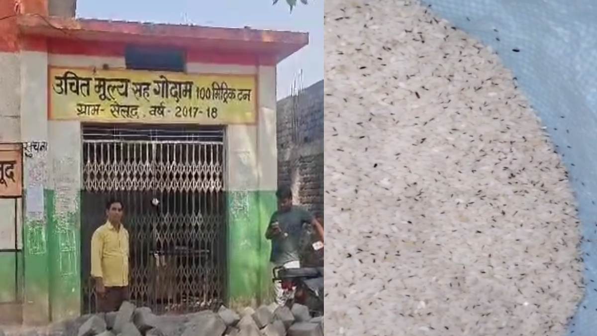 सरकारी राशन के चावल में मिले कीड़े, हितग्राहियों ने जताया आक... - CG Sandesh