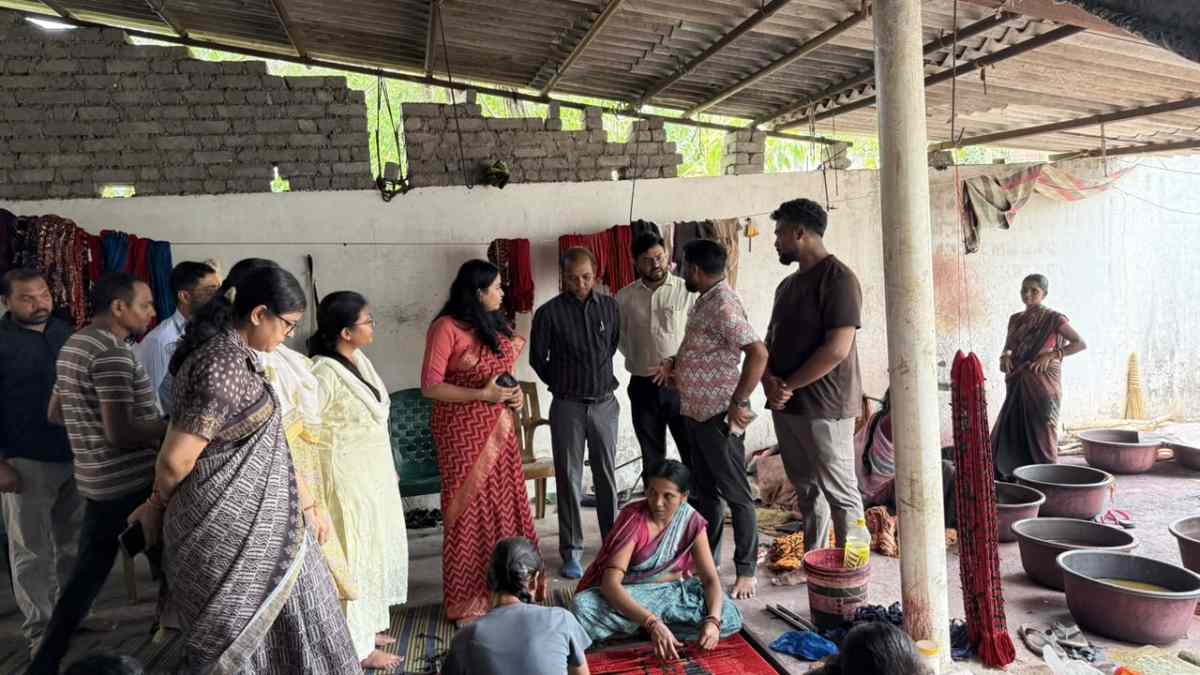 कलेक्टर पदमिनी भोई साहू ने किया बुनकारी हाउस का निरीक्षण, हथ... - CG Sandesh